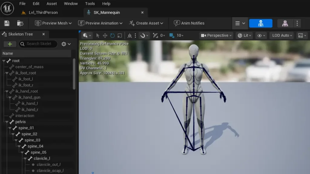 Unreal Engine Karakter Rigleme Hizmeti